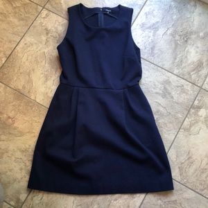 Madewell Navy Pleated Dress